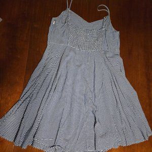 Old Navy Blue gingham check spaghetti strap summer dress